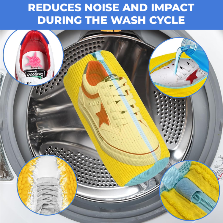 🔥Last Day 50% OFF🔥 360° Padded Shoe Washing Bag – Clean, Protect alt=
