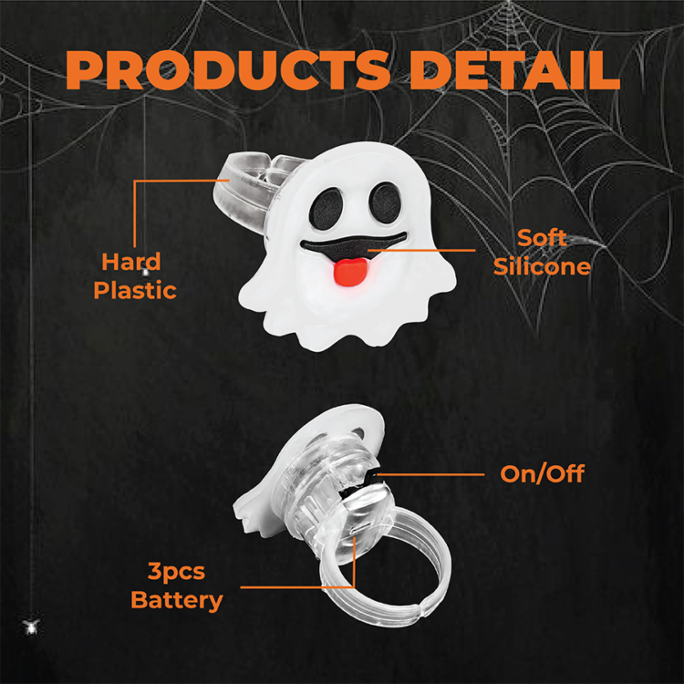 🔥Last Day 50% OFF🔥 Halloween LED Glow Rings (50pcs set) alt=